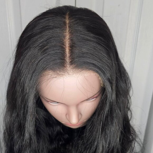 OQ Human Hair Body Layered Wave 24 in Wig Wear and Go 13x6 Lace Front Ear to Ear - Picture 3 of 8